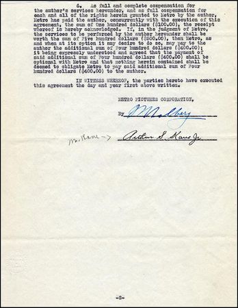 Lot #2458 Irving Thalberg - Image 2