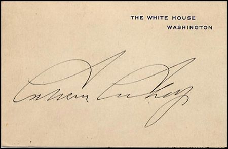 Lot #25 Calvin Coolidge