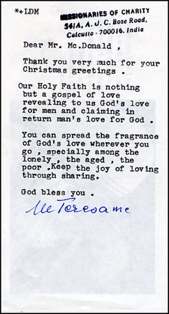 Lot #331 Mother Teresa - Image 1