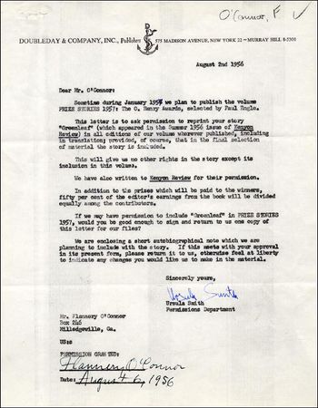 Lot #764 Flannery O’Connor - Image 1