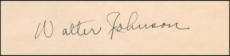 Lot #2724 Walter Johnson - Image 1