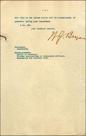 Lot #165 William Jennings Bryan - Image 1