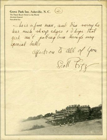 Lot #614 F. Scott Fitzgerald - Image 1
