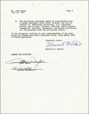 Lot #2519 John Wayne - Image 1
