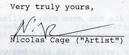 Lot #1279 Nicolas Cage - Image 1