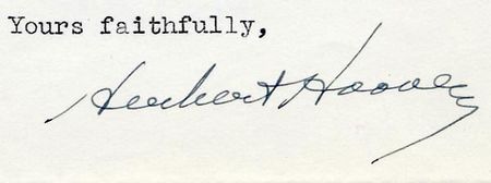 Lot #61 Herbert Hoover - Image 1