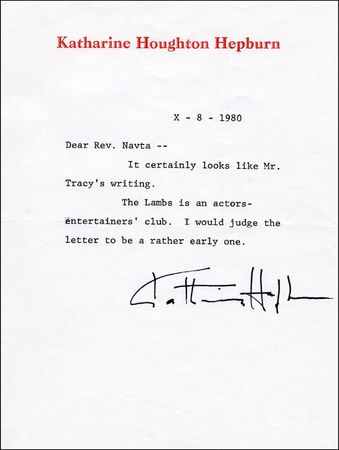 Lot #1621 Katharine Hepburn and Spencer Tracy - Image 1