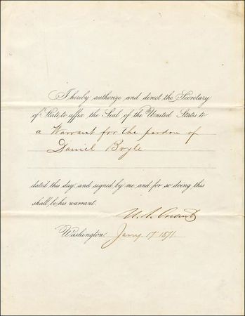 Lot #41 U. S. Grant