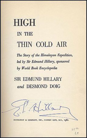 Lot #192 Edmund Hillary - Image 1