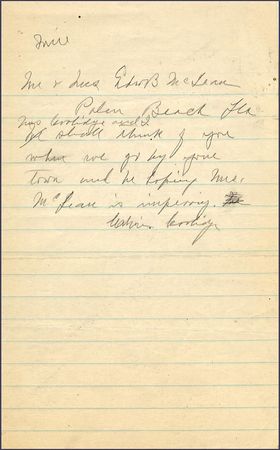 Lot #24 Calvin Coolidge