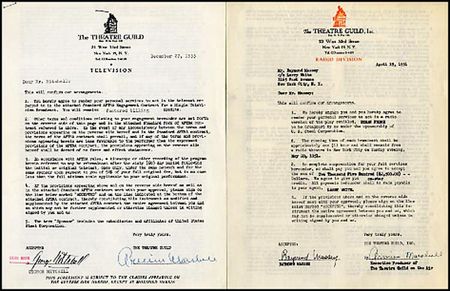 Lot #2366  Theatre Guild Contracts - Image 4