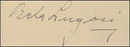 Lot #1819 Béla Lugosi - Image 1