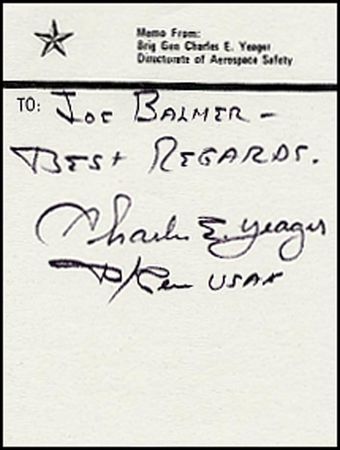 Lot #512 Chuck Yeager - Image 1