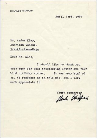 Lot #1243 Charlie Chaplin - Image 1