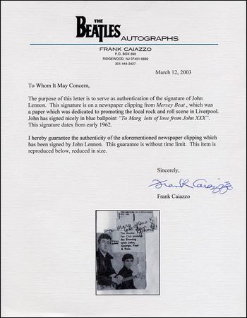 Lot #706 Beatles: Lennon, John - Image 2