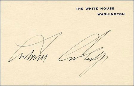 Lot #27 Calvin Coolidge
