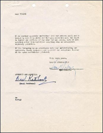 Lot #2121 Basil Rathbone - Image 1