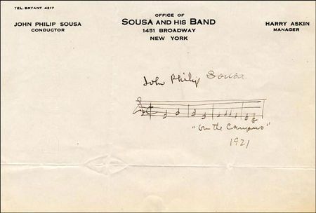 Lot #847 John Philip Sousa - Image 1