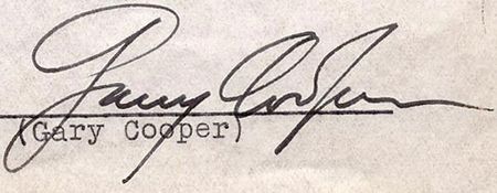 Lot #1354 Gary Cooper - Image 1