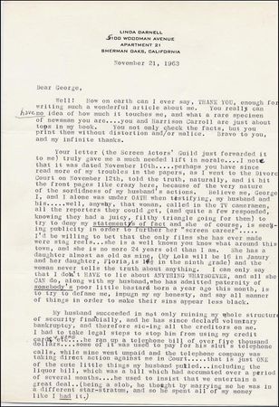 Lot #1414 Linda Darnell - Image 2