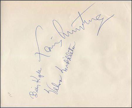 Lot #651 Louis Armstrong - Image 1
