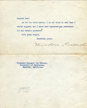 Lot #110 Theodore Roosevelt - Image 1