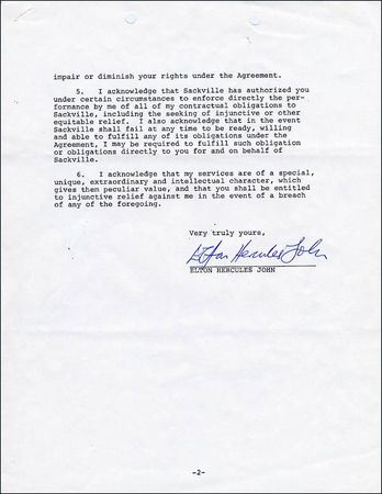 Lot #762 Elton John - Image 2