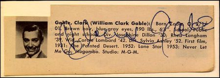 Lot #1808 Clark Gable - Image 1