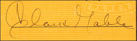 Lot #1883 Gone With the Wind: Gable, Clark - Image 1