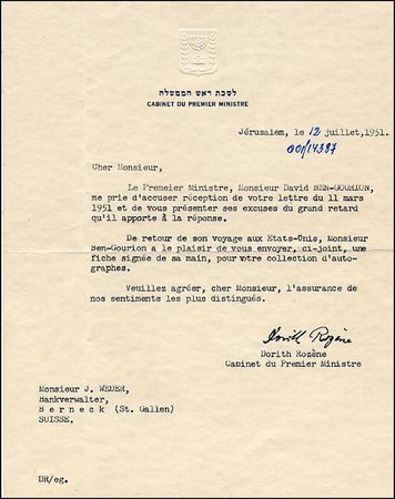 Lot #148 David Ben-Gurion - Image 1