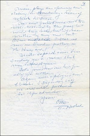 Lot #1032 Otto Harbach - Image 1