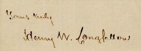 Lot #778 Henry Wadsworth Longfellow - Image 1