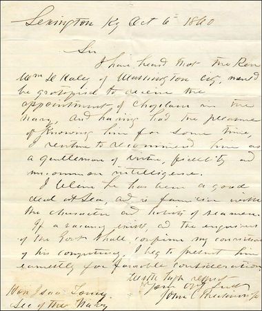 Lot #159 John Cabell Breckinridge - Image 1