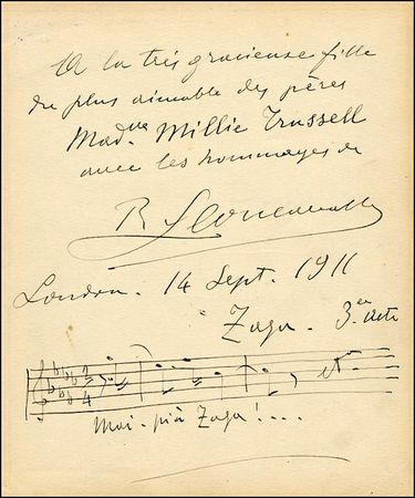 Lot #1067 Ruggero Leoncavallo and Irving Berlin - Image 2