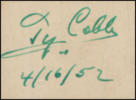 Lot #2463 Ty Cobb - Image 1