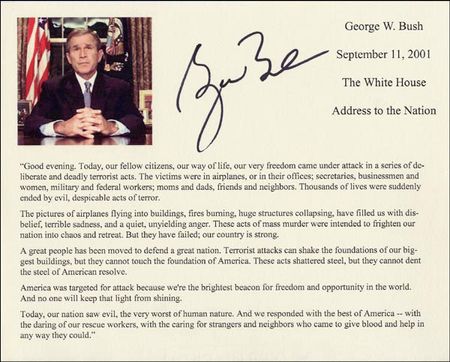 Lot #6 George W. Bush