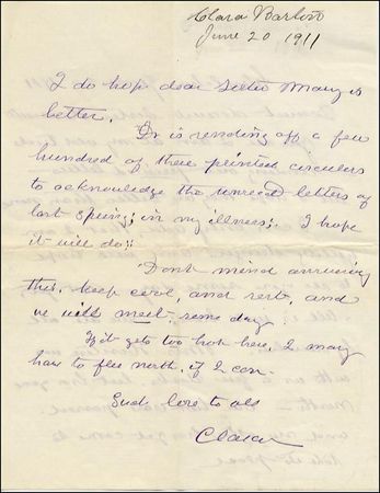 Lot #139 Clara Barton - Image 1