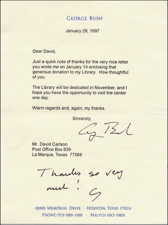 Lot #3 George Bush