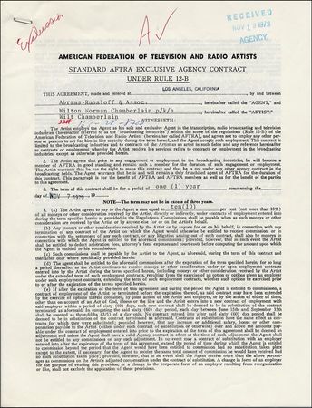 Lot #2751 Wilt Chamberlain - Image 3