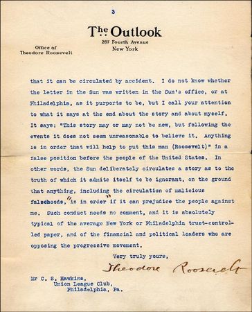 Lot #173 Theodore Roosevelt - Image 1