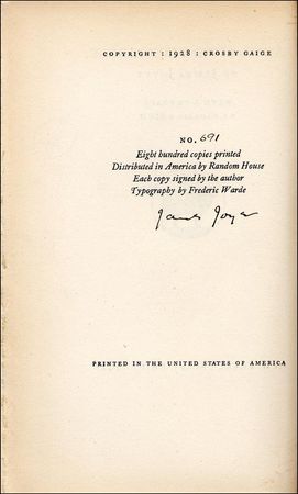 Lot #773 James Joyce - Image 1