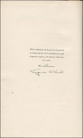Lot #803 Eugene O'Neill - Image 1