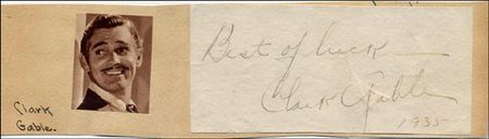 Lot #1723 Clark Gable - Image 1