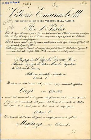 Lot #580 Benito Mussolini andVittorio Emanuele III - Image 2