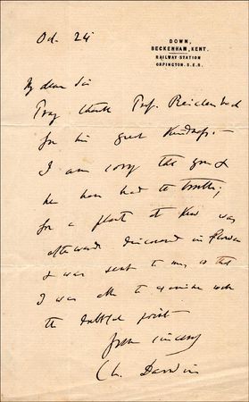 Lot #283 Charles Darwin - Image 1