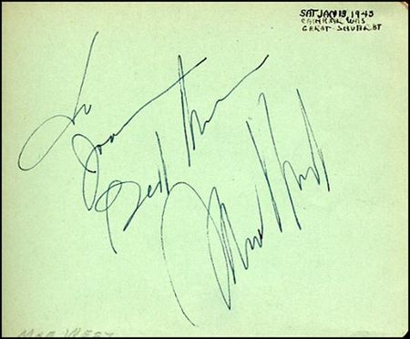 Lot #1854 Hollywood and Stage Signatures of the 1940s - Image 3