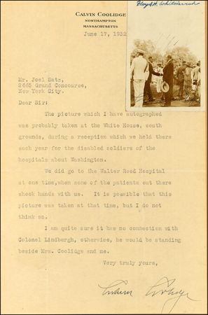 Lot #36 Calvin Coolidge - Image 2