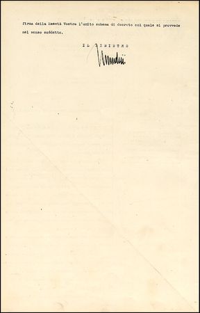 Lot #418 Benito Mussolini - Image 1
