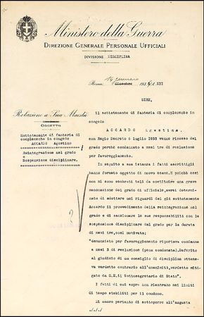 Lot #418 Benito Mussolini - Image 2