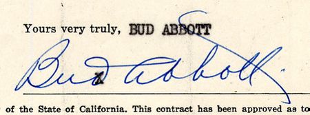 Lot #975 Bud Abbott and Lou Costello - Image 1